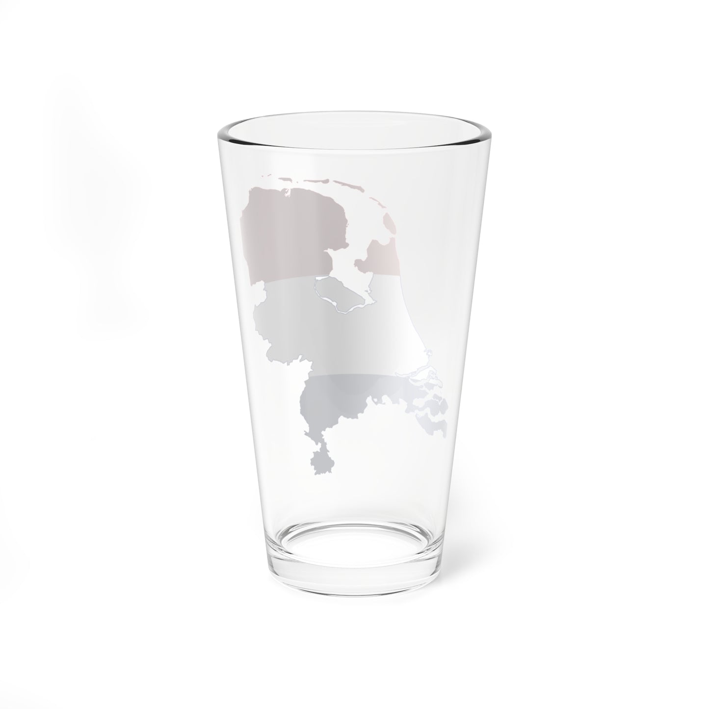 Flag-map of the Netherlands (Netherlands) Pint Glass 16oz