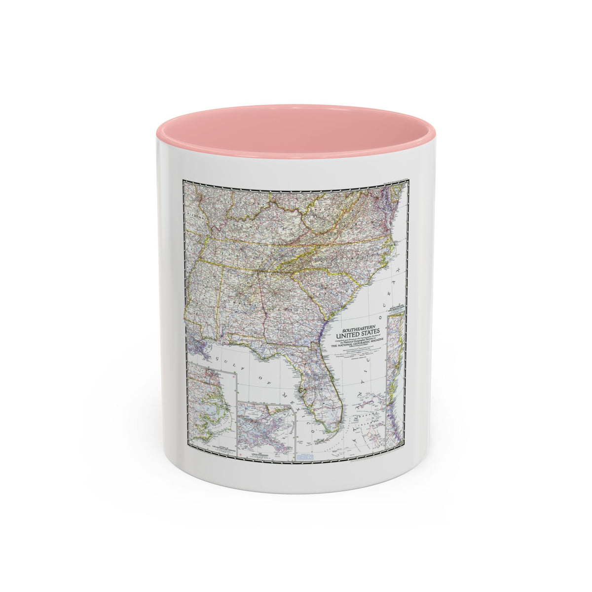 USA - Southeastern (1947) (Map) Accent Coffee Mug