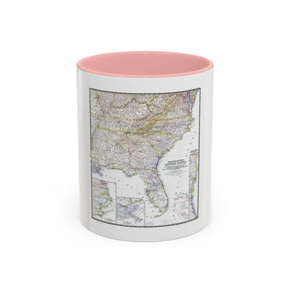 USA - Southeastern (1947) (Map) Accent Coffee Mug