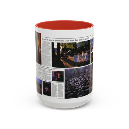 Poland - The Face and Faith 2 (1982) (Map) Accent Coffee Mug