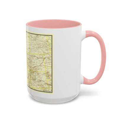 USA - Northwestern (1941) (Map) Accent Coffee Mug