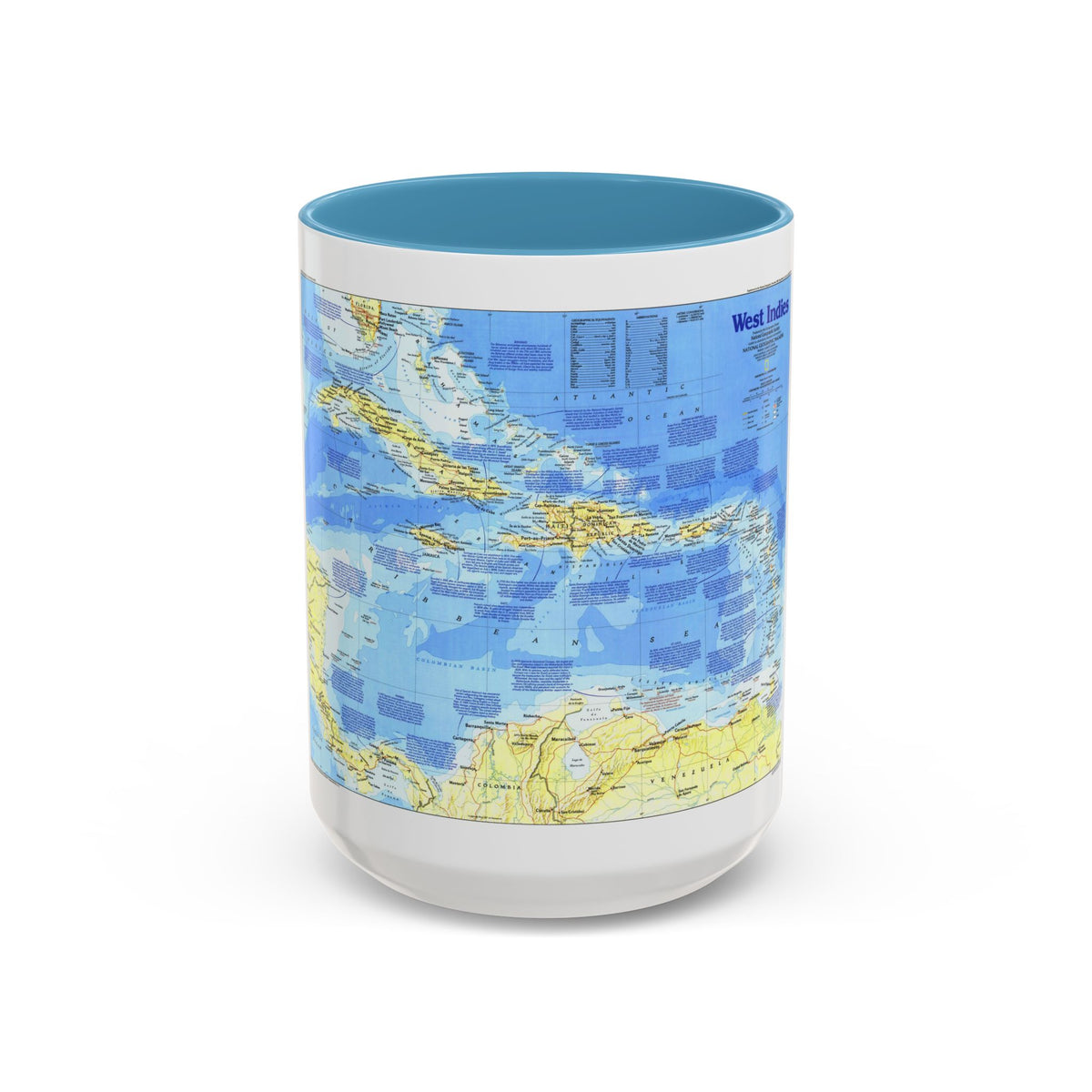 West Indies 1 (1987) (Map) Accent Coffee Mug