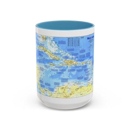 West Indies 1 (1987) (Map) Accent Coffee Mug