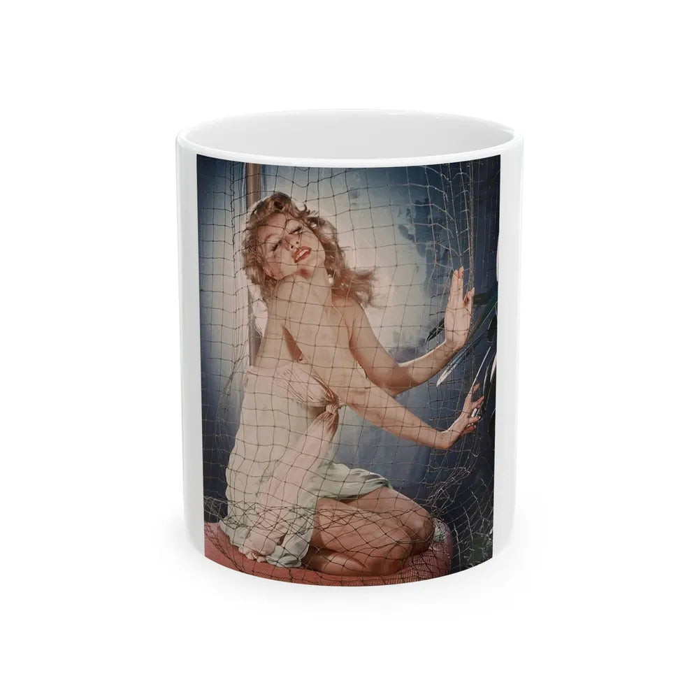 Julie Newmar #385 (Vintage Female Icon) White Coffee Mug-11oz-Go Mug Yourself