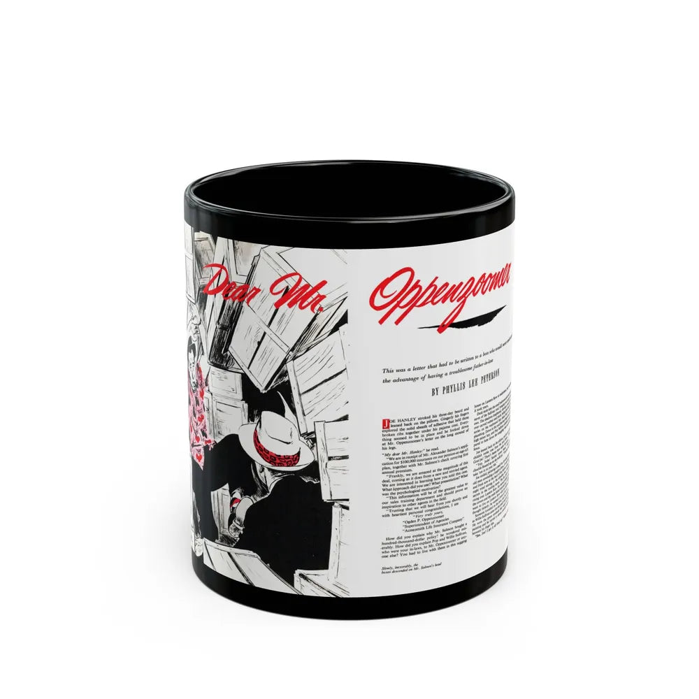 Dear Mr. Oppenzoomer, The American Magazine, December 1952 - Black Coffee Mug-11oz-Go Mug Yourself