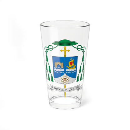 Escudo de Fernando García Cadiñanos (Spain) (Coat of Arms) Pint Glass 16oz