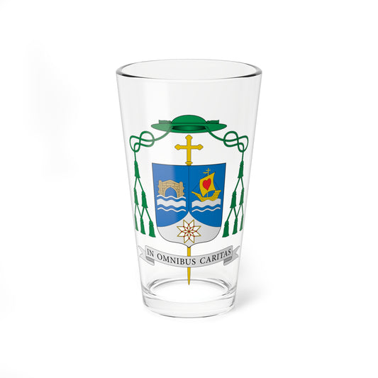 Escudo de Fernando García Cadiñanos (Spain) (Coat of Arms) Pint Glass 16oz