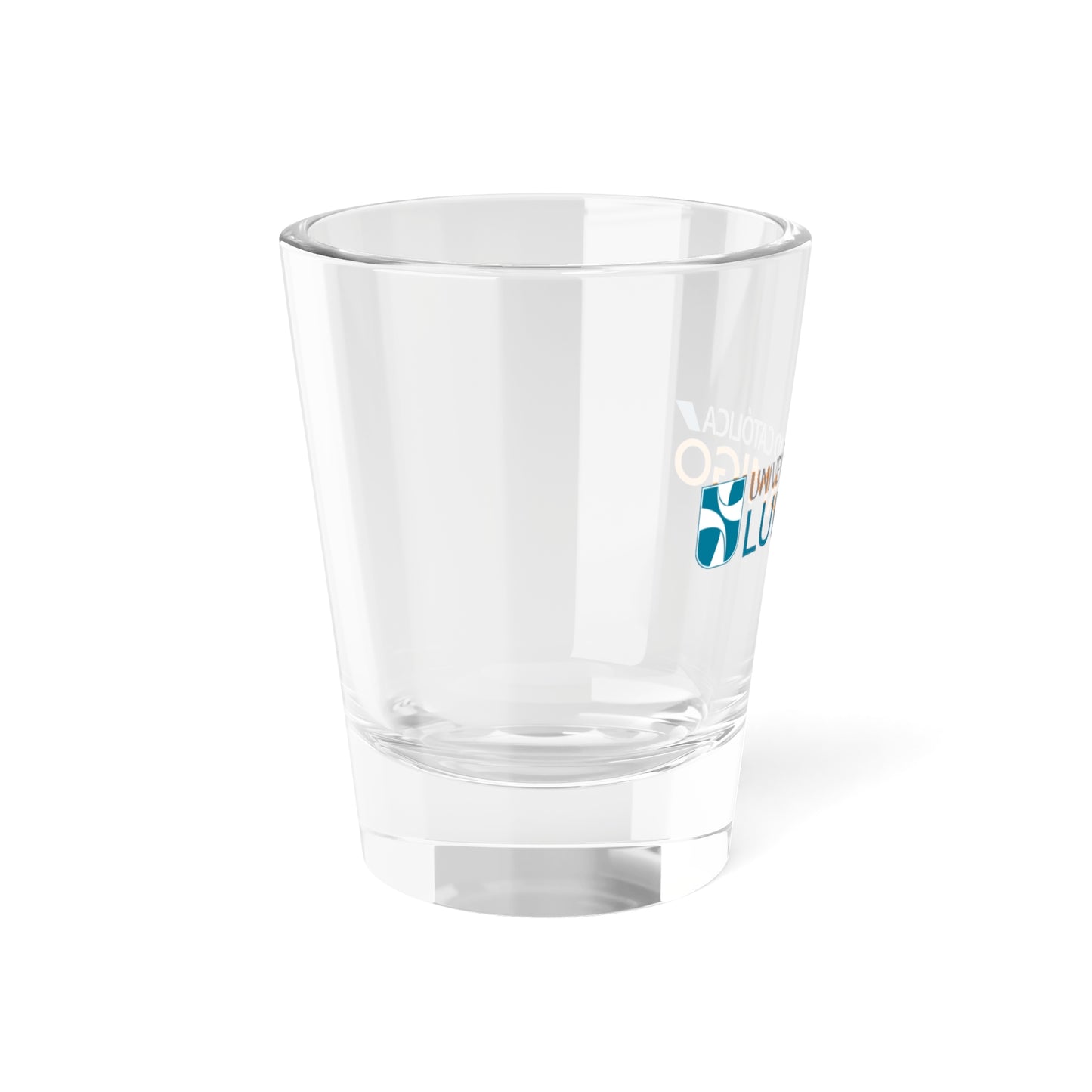 Logo de la Universidad Católica Luis Amigó (Colombia) (Coat of Arms) Shot Glass 1.5oz
