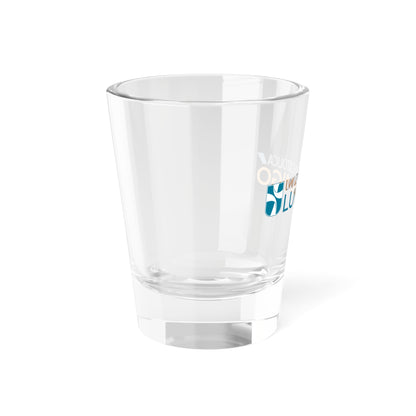 Logo de la Universidad Católica Luis Amigó (Colombia) (Coat of Arms) Shot Glass 1.5oz