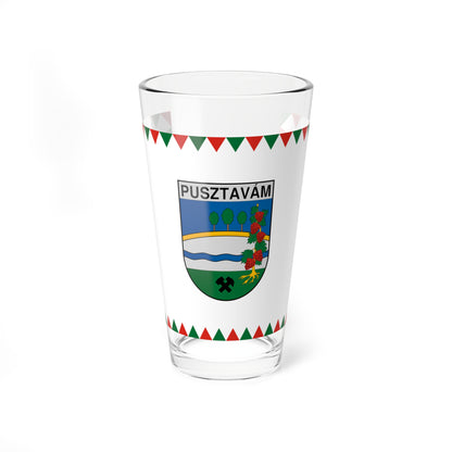 Flag of Pusztavam (Hungary) Pint Glass 16oz