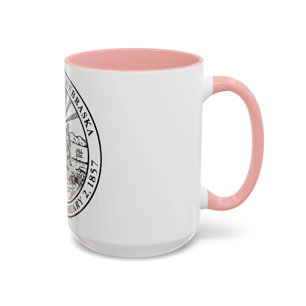 Seal of Omaha Nebraska - Accent Coffee Mug-Go Mug Yourself