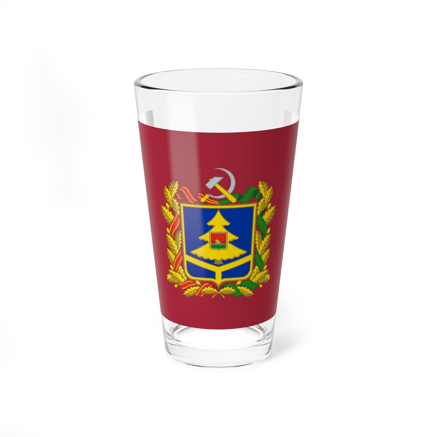 Flag of Bryansk Oblast (Russia) Pint Glass 16oz