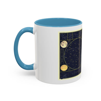 Heavens, The 1 (1957) (Map) Accent Coffee Mug