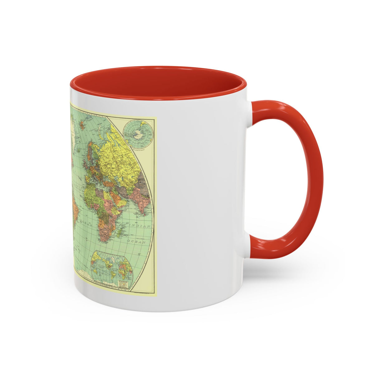 World Map (1932) (Map) Accent Coffee Mug
