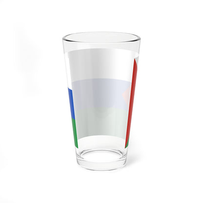 Flag of Yurginsky rayon Tyumen oblast 2002 (Russia) Pint Glass 16oz