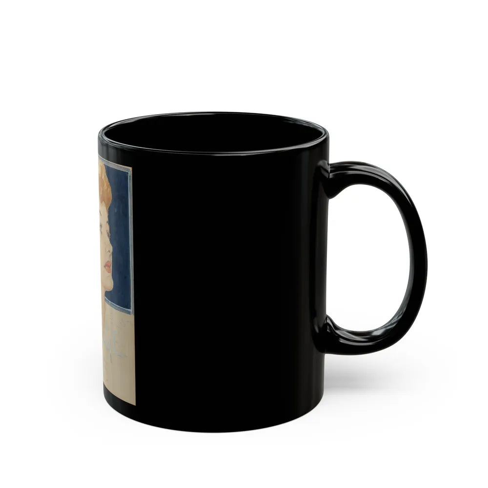 Blonde, College magazine cover study - Black Coffee Mug-Go Mug Yourself