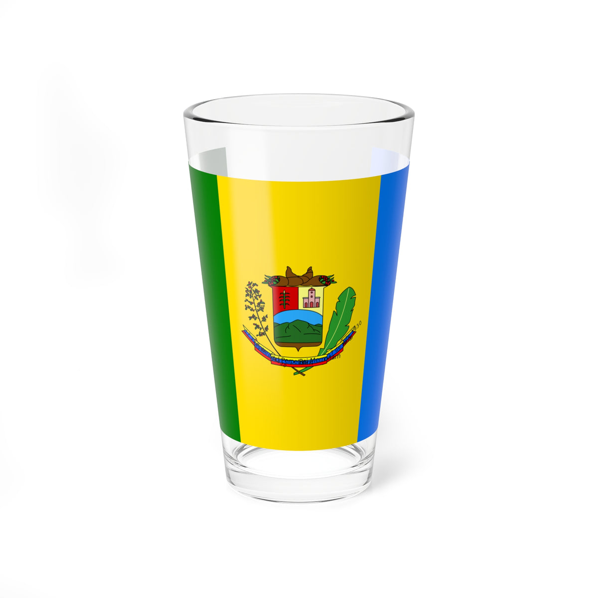 Bandera del Municipio Justo Briceno (Venezuela) Pint Glass 16oz