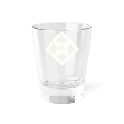 Verre à liqueur CSIB2 de la 4e division d'infanterie (armée américaine) 1,5 oz