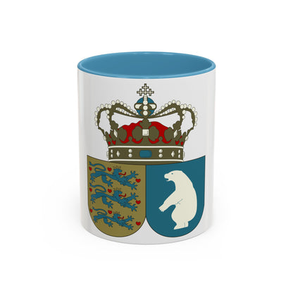 Coat of arms of the County of Greenland - Accent Coffee Mug