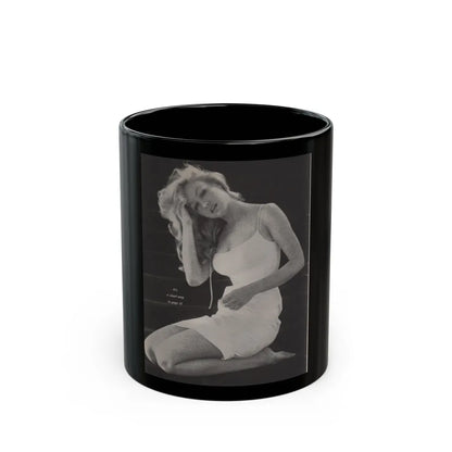 Julie Newmar #266 (Vintage Female Icon) Black Coffee Mug-11oz-Go Mug Yourself