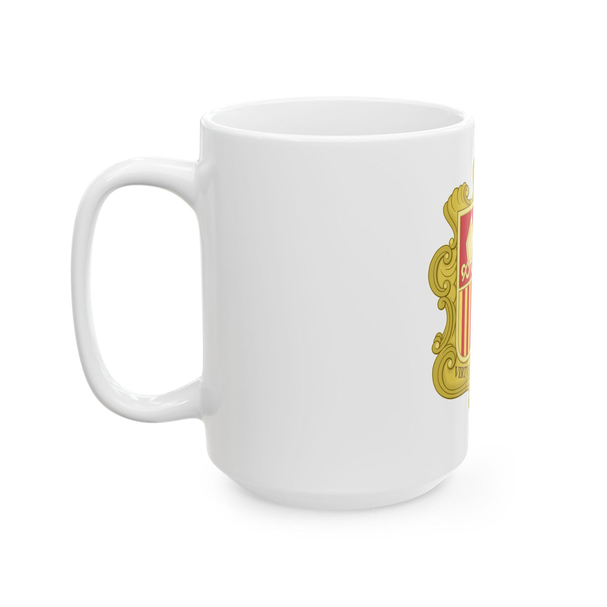 Coat of arms of Andorra (1580) - White Coffee Mug