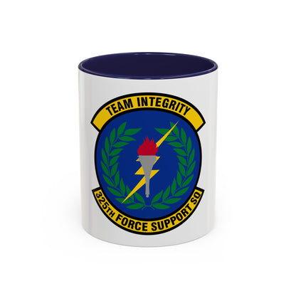 325 Force Support Squadron AETC (U.S. Air Force) Accent Coffee Mug