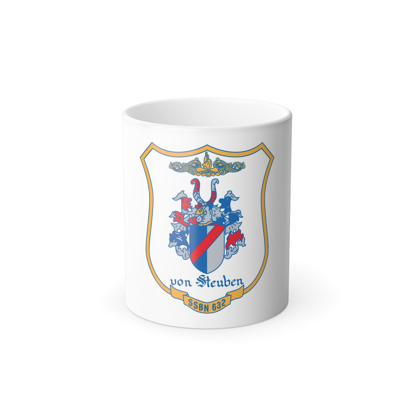 Von Steuben SSBN 632 (U.S. Navy) Color Changing Mug 11oz