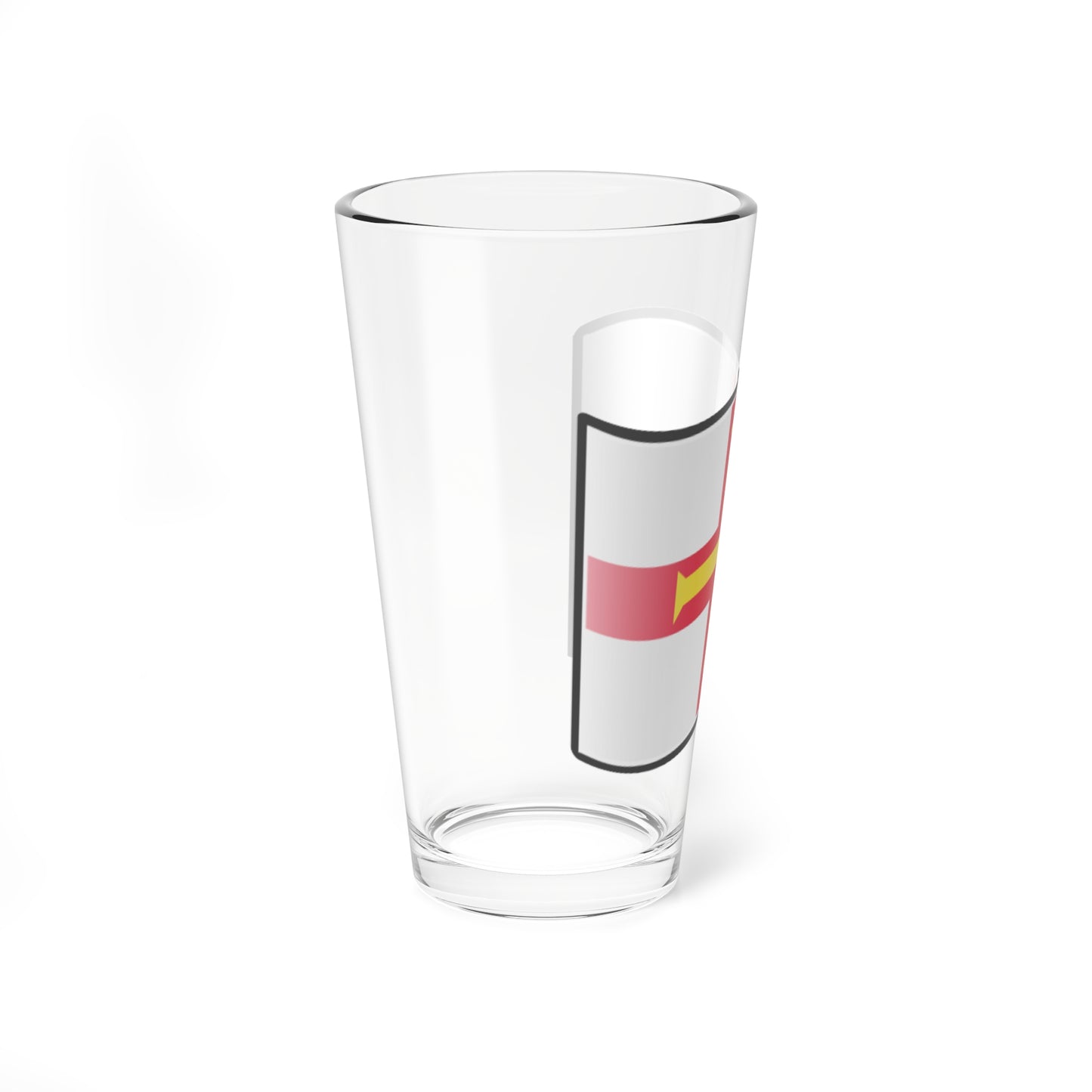 Nuvola Guernsey flag (United Kingdom) Pint Glass 16oz