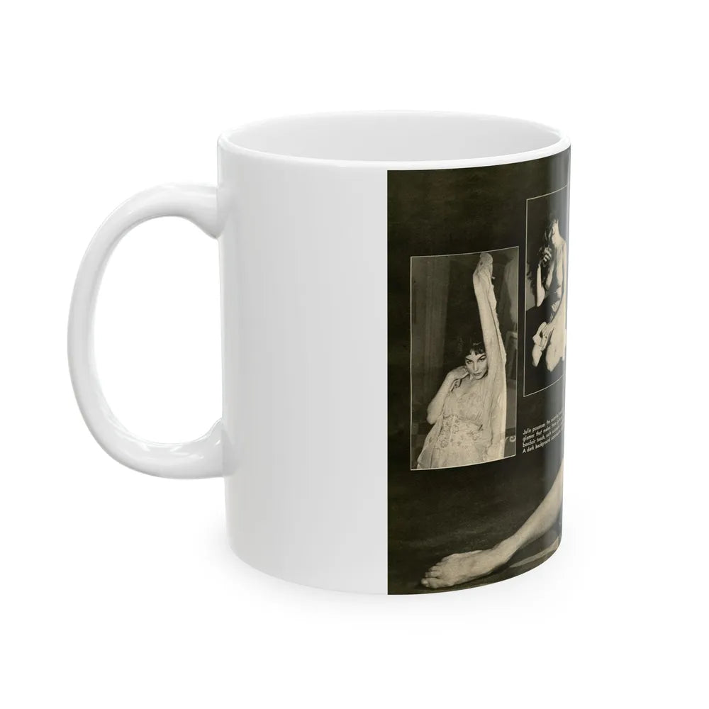 Julie Newmar #232 (Vintage Female Icon) White Coffee Mug-Go Mug Yourself