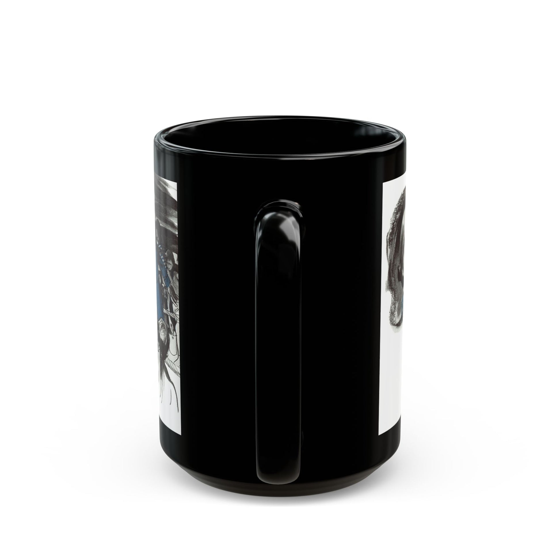 Gentian Hill by Elizabeth Goudge, Woman's Journal, 1949 - Black Coffee Mug-Go Mug Yourself