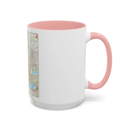 Europe (1957) (Map) Accent Coffee Mug-Go Mug Yourself