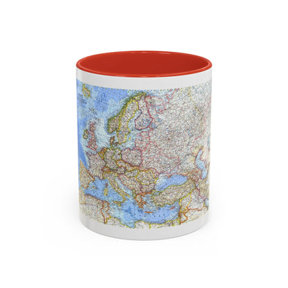 Europe (1962) (Map) Accent Coffee Mug
