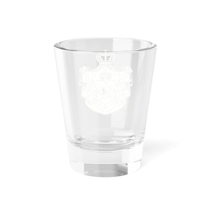Greater Coat of Arms of Romania 1921 - 1947 BW (Oman) (Coat of Arms) Shot Glass 1.5oz