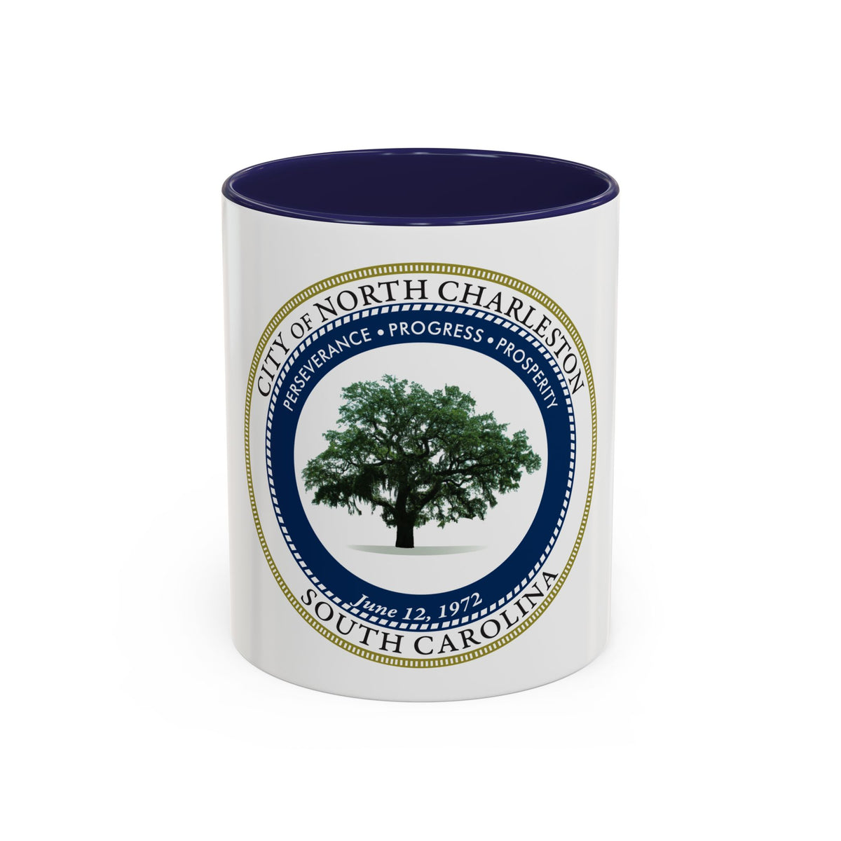 Seal of North Charleston South Carolina - Accent Coffee Mug