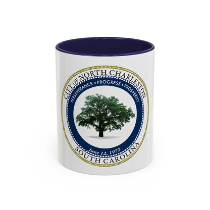 Seal of North Charleston South Carolina - Accent Coffee Mug