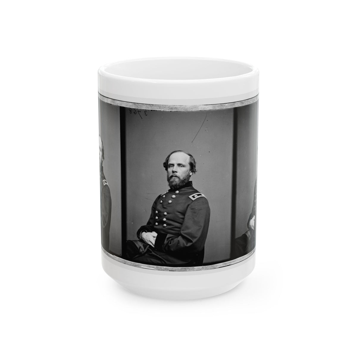 Portrait Of Maj. Gen. Darius Nash Couch, Officer Of The Federal Army (U.S. Civil War) White Coffee Mug