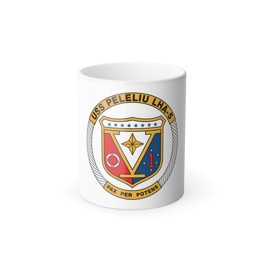 USS Peleliu LHA 5 (U.S. Navy) Color Changing Mug 11oz