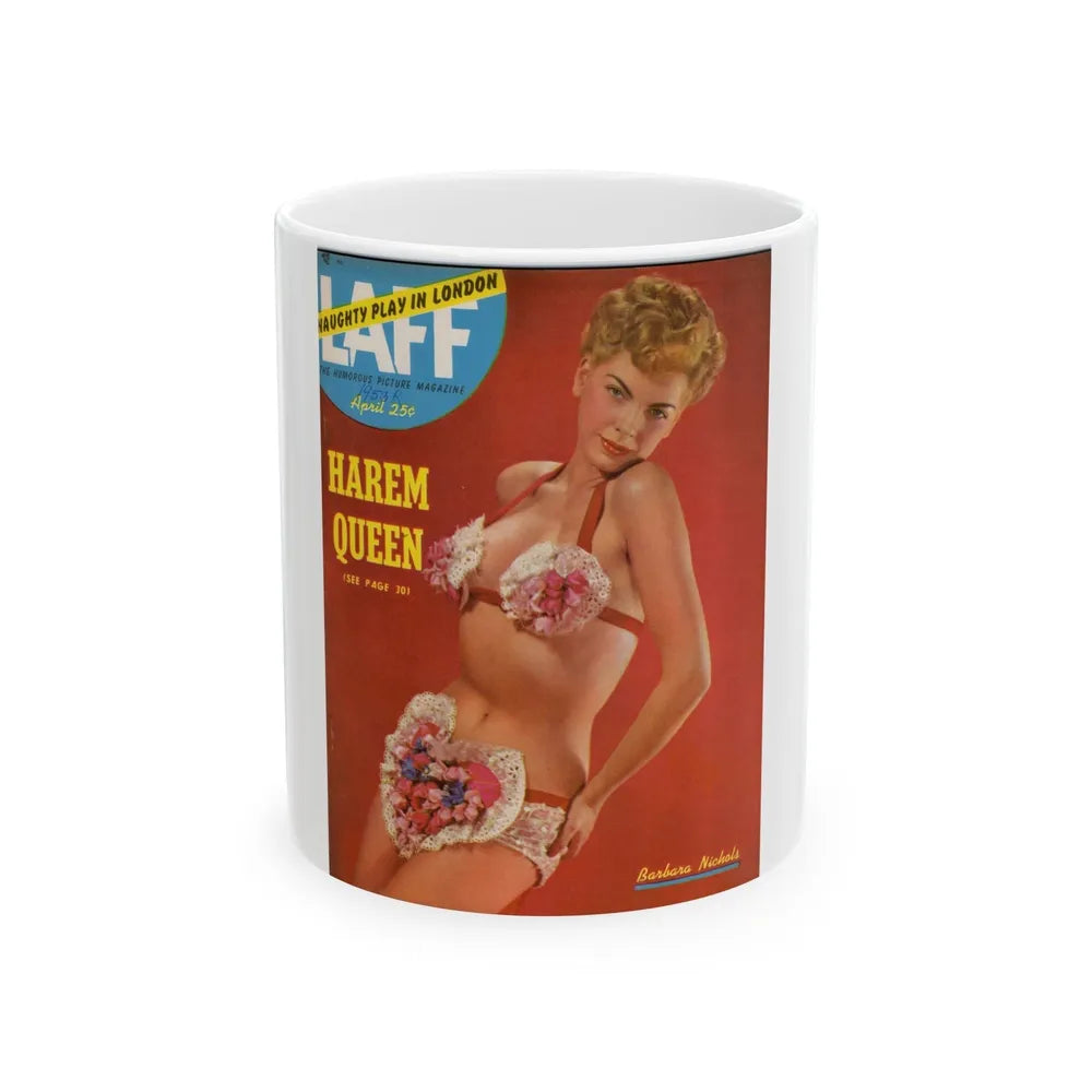 Barbara Nichols #164 - Mag. Cover_1 (Vintage Female Icon) White Coffee Mug-11oz-Go Mug Yourself