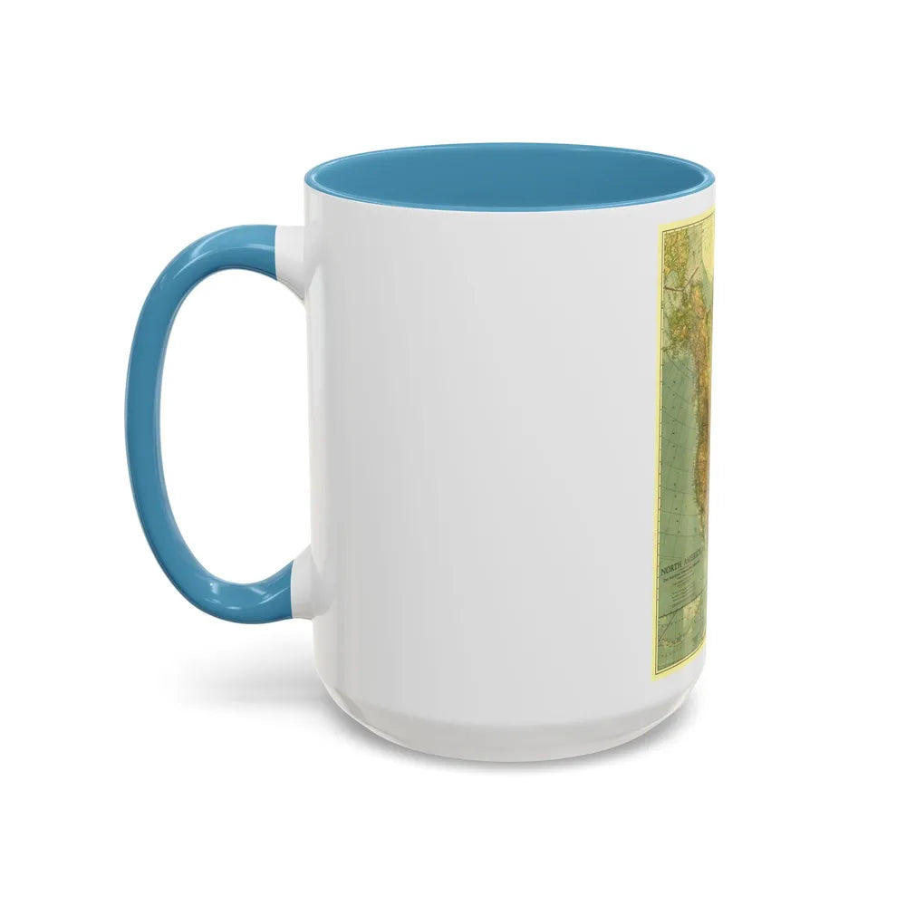 North America (1924) (Map) Accent Coffee Mug-Go Mug Yourself