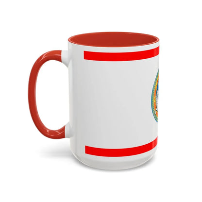 Flag of Almaty Kazakhstan - Accent Coffee Mug-Go Mug Yourself