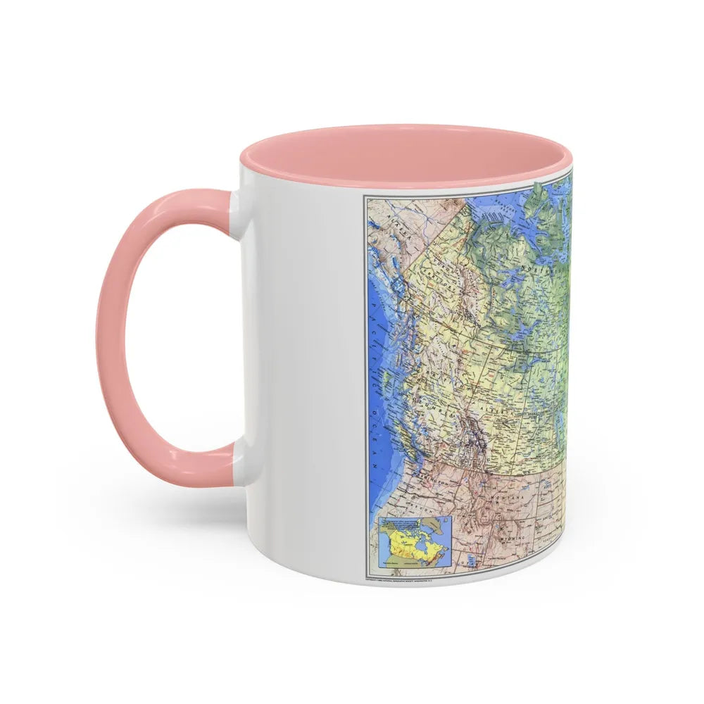 Canada (1985) (Map) Accent Coffee Mug-Go Mug Yourself