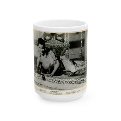 Debra Paget #420 (Vintage Female Icon) White Coffee Mug-15oz-Go Mug Yourself