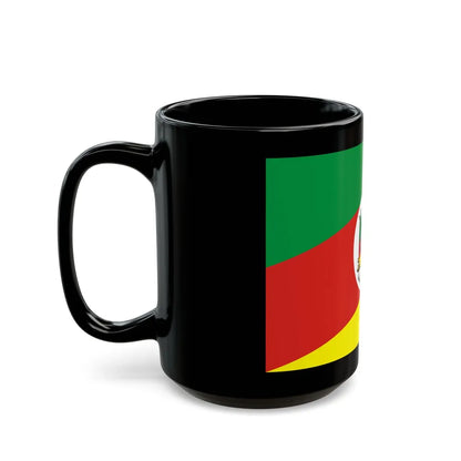 Flag of Rio Grande do Sul Brazil - Black Coffee Mug-Go Mug Yourself