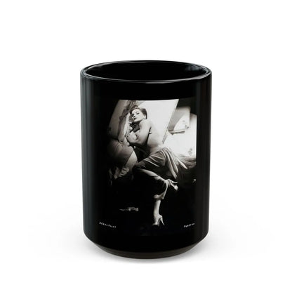 Debra Paget #452 2 (Vintage Female Icon) Black Coffee Mug-15oz-Go Mug Yourself