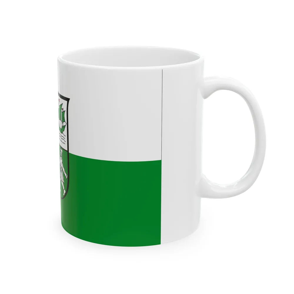 Flag of Wesermarsch Germany - White Coffee Mug-Go Mug Yourself