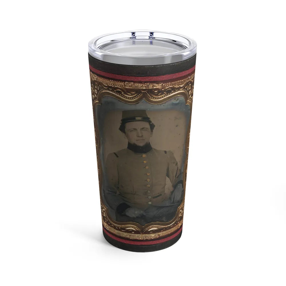 Unidentified Soldier In Confederate Frock Coat And Kepi (U.S. Civil War) Tumbler 20oz-20oz-Go Mug Yourself