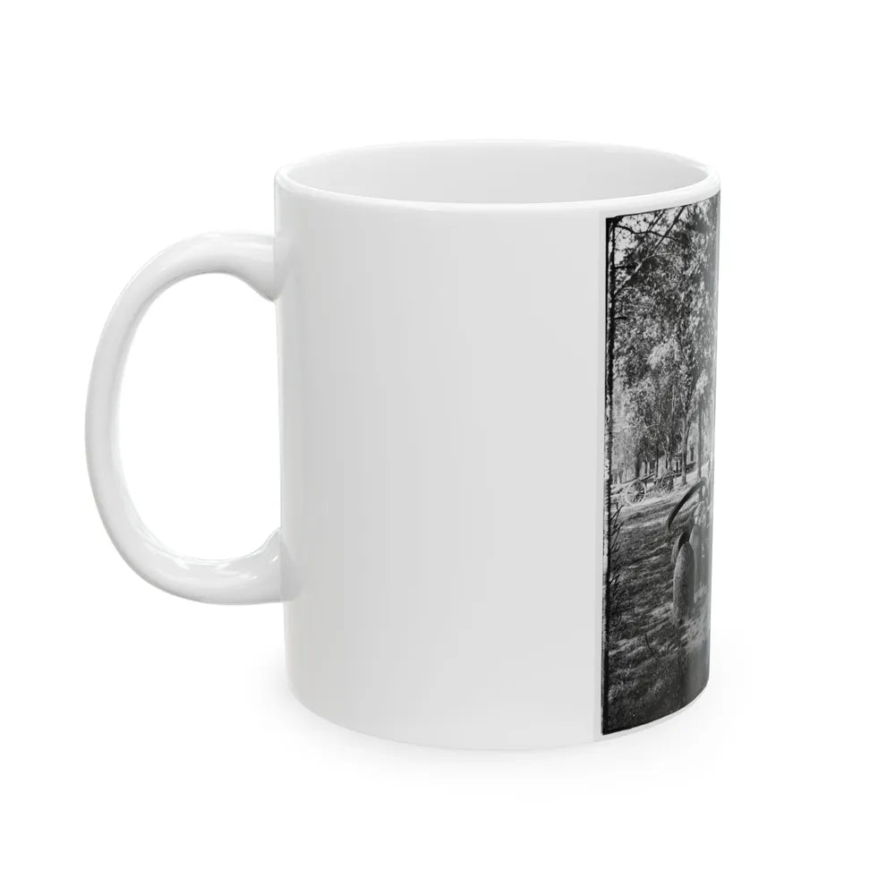 Charleston, S.C. Confederate Torpedoes, Shot, And Shell In The Arsenal Yard (U.S. Civil War) White Coffee Mug-Go Mug Yourself