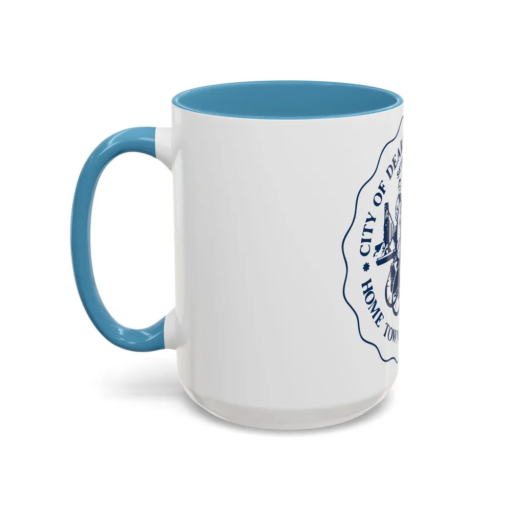 Seal of Dearborn Michigan - Accent Coffee Mug-Go Mug Yourself