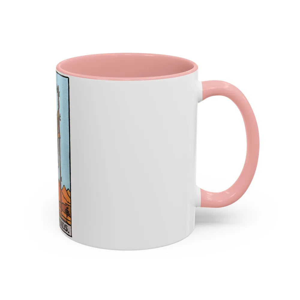 The Page of Wands (Tarot Card) Accent Coffee Mug-Go Mug Yourself