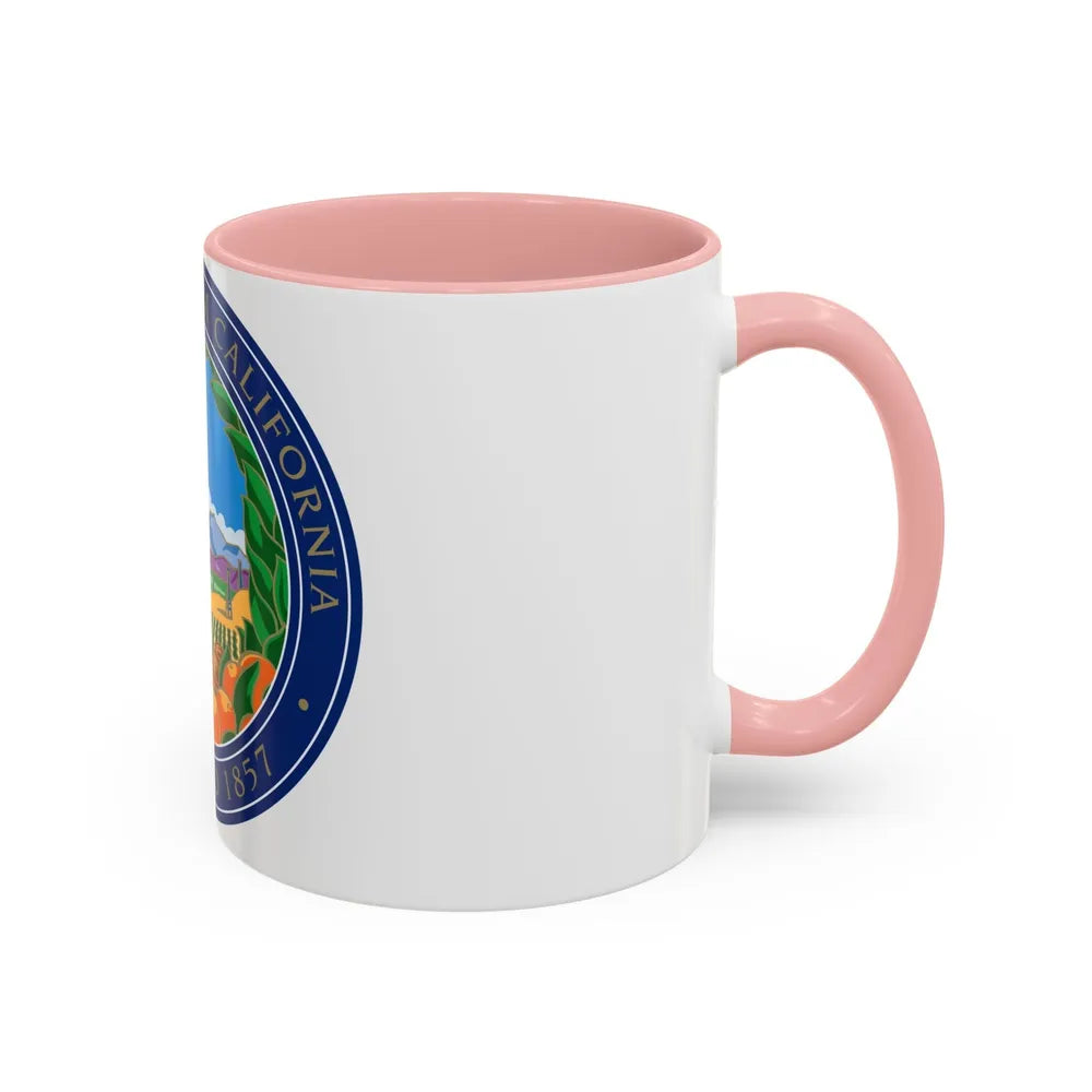 Seal of Anaheim California - Accent Coffee Mug-Go Mug Yourself